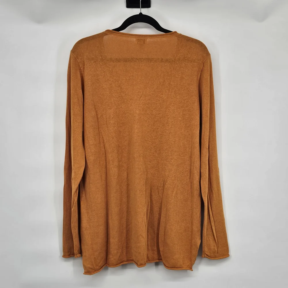 J. Crew Linen V-Neck Sweater XL